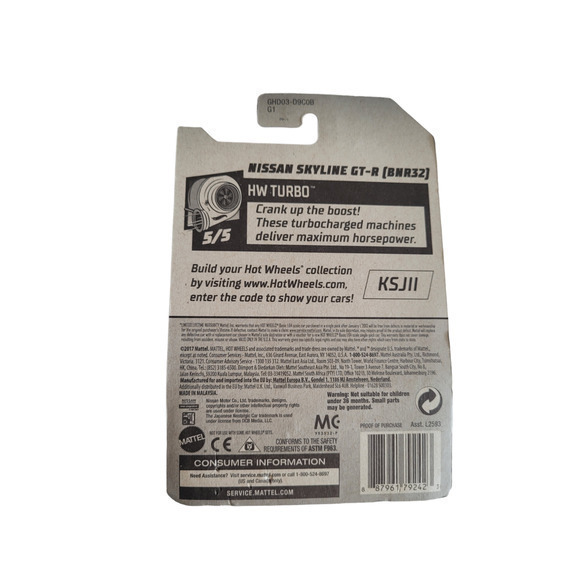 Hot Wheels Nissan Skyline GT-R HW turbo 2020 GHD03 2/250 BNR32‎ - Picture 4 of 6